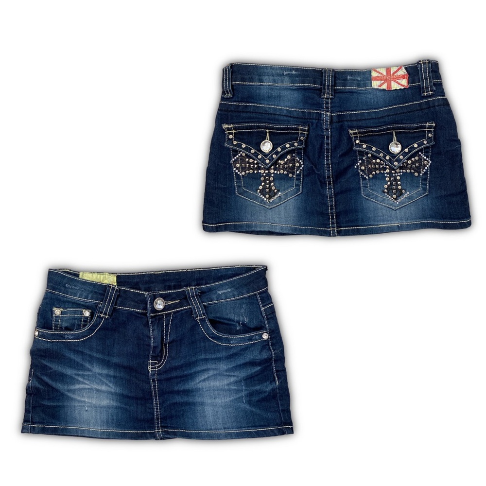 Bling Crosses Mini Skirt